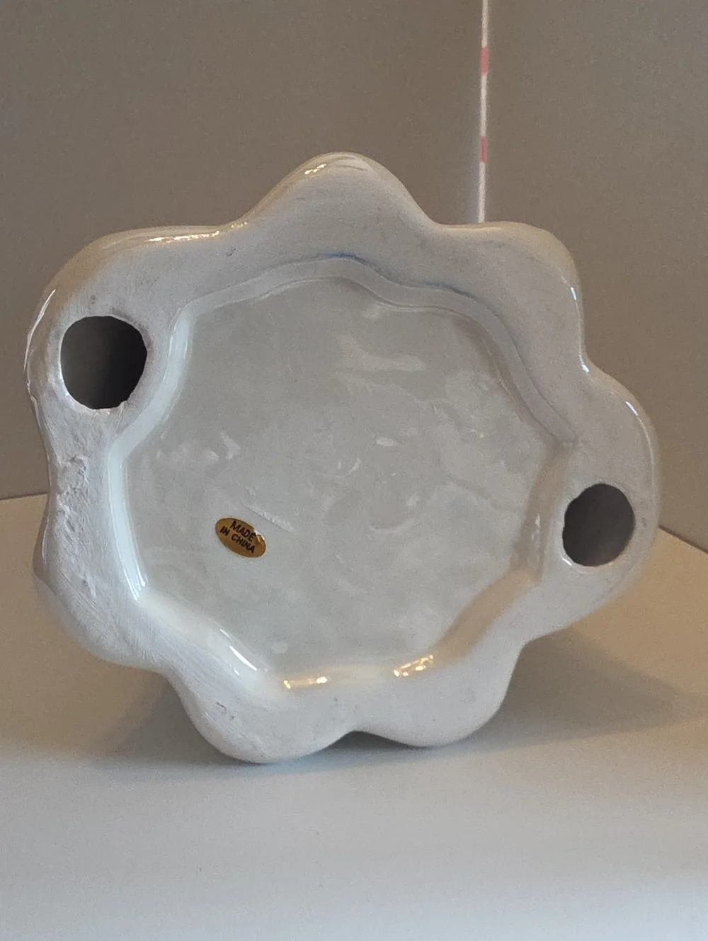 Viral Ceramic Halloween Ghost With Big Pink Bow & Ice Cream Cone 8.5
